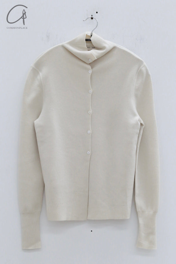 SWAYING 24 Autumn and Winter Cashmere Fake Two-piece Cardigan SW-SW24AW1T49-BAI White SW-SW24AW1T52